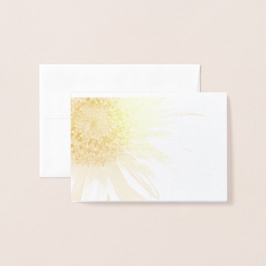 ヒマワリ 箔カード (封筒付き正面)