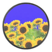 ヒマワリ – Freedom Ukraine平和ウクライナ国旗 アイスホッケーパック (正面)