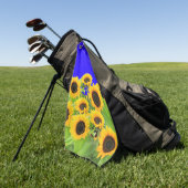 ヒマワリ – Freedom Ukraine平和ウクライナ国旗 ゴルフタオル (グリーン)