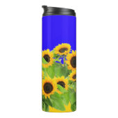 ヒマワリ – Freedom Ukraine平和ウクライナ国旗 タンブラー (回転右)
