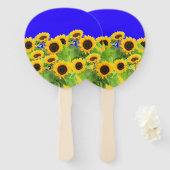 ヒマワリ – Freedom Ukraine平和ウクライナ国旗 ハンドファン (正面&裏面)