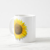 ヒマワリ、/Mugのサイズ11ozの中のハート コーヒーマグカップ (正面左)