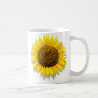 ヒマワリ、/Mugのサイズ11ozの中のハート コーヒーマグカップ