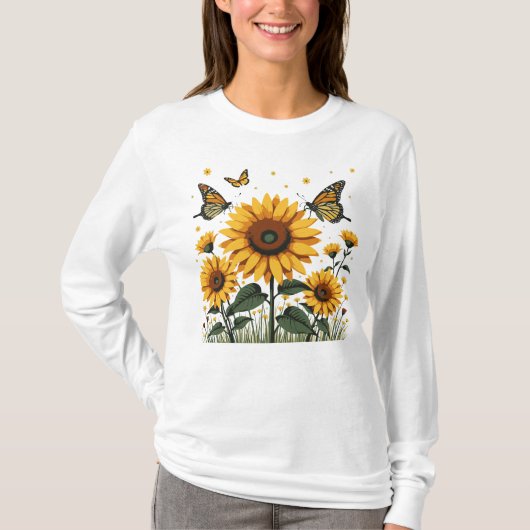 ヒマワリ Tシャツ (正面)