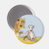 ヒマワリ – Whipet #2A マグネット (正面/裏面)