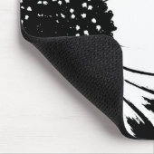 ヒマワリB&Wのマウスパッド マウスパッド (コーナー)