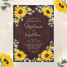 ヒマワリBabys Breath Lights Wood 結婚's