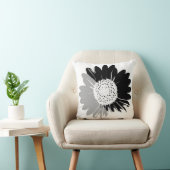 ヒマワリBWの枕 クッション (椅子)