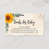 ヒマワリeuapyptus赤ちゃんシャワーブックリクエスト エンクロージャーカード (正面)