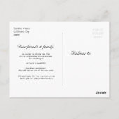 ヒマワリeucalyptusフローラ日付の変更 ポストカード (裏面)