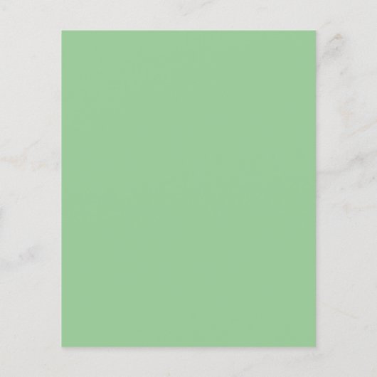 ヒマワリeucalyptus予算結婚式招待状 チラシ (裏面)