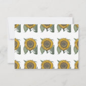 ヒマワリHortus Eystettensis, 1713 サンキューカード (裏面)