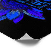 ヒマワリI衣服ブルーリボン用アタキシア認識度 ポスター (角)