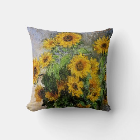 ヒマワリMonet.によって1881年 クッション (正面)
