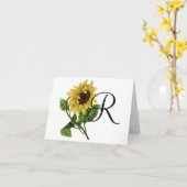 ヒマワリNotecard カード (黄色い花)