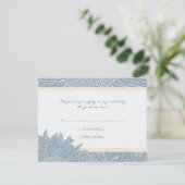 ヒマワリRSVPカード: オレンジ 出欠カード (スタンド正面)