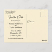 ヒマワリSave the Date 結婚フローラ ポストカード (裏面)