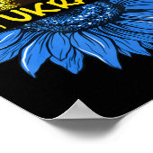 ヒマワリUkraine I Stand With Ukraine Love Ukra ポスター (角)