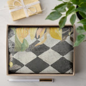 ヒマワリwビーズブラックエフェメラデコップライト 薄葉紙 (ギフト)