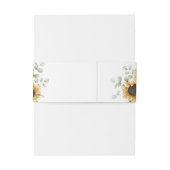 ヒマワールユーカリプチュス多肉性結婚式招待状 招待状ベリーバンド (裏面例)