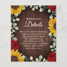 ヒマワールユーカリプトゥスレッドローズウッド結婚ズ詳細