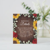 ヒマワールユーカリプトゥスレッドローズウッド結婚ズ詳細 (スタンド正面)