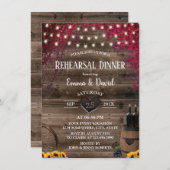 ヒマワ素朴イン樽リハーサルディナー 招待状 (正面/裏面)