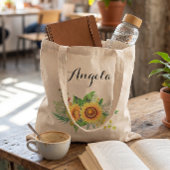 ヒマワ素朴リ結婚の花嫁 トートバッグ