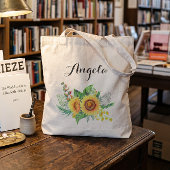 ヒマワ素朴リ結婚の花嫁 トートバッグ