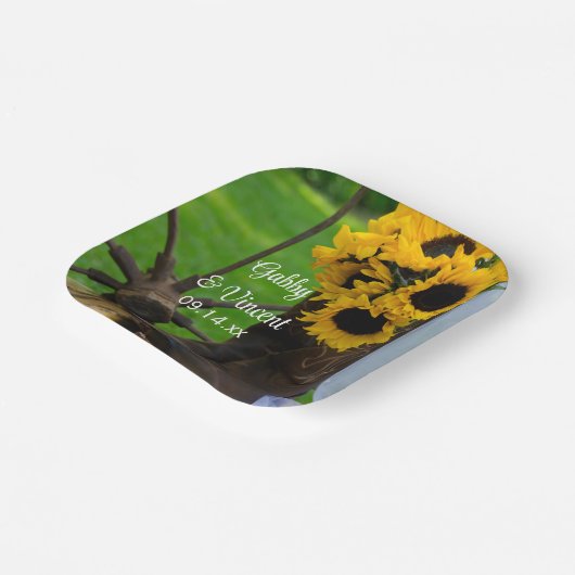 『ヒマ素朴ワリとカウボーイ・ブーツ・ウエスタ結婚ンズ』 ペーパープレート (傾斜あり)