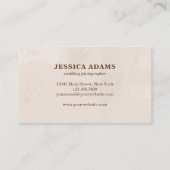 ヒマ素朴ワリ水結婚色 名刺 (裏面)