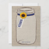 ヒマ素朴ワリ&メイソンジャー結婚式招待状 招待状 (裏面)