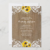 ヒマ素朴ワリ·メイソン·ジャー·フォト卒業パーティー 招待状 (裏面)