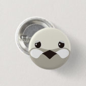 ヒメウズラ(シルバー)-Quail(silver) 缶バッジ (正面&裏面)