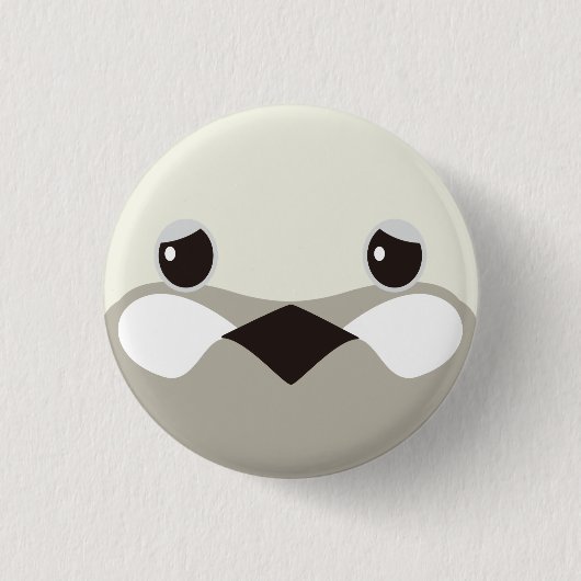 ヒメウズラ(シルバー)-Quail(silver) 缶バッジ (正面)