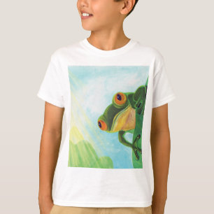 ヒメガエルがサンレイを受ける Tシャツ