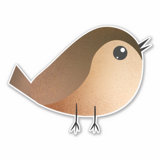 ヒメスズメ シール (正面)