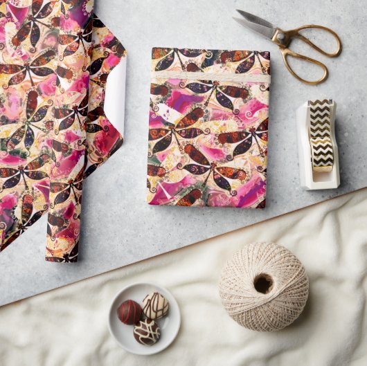 ヒメハシバエ ラッピングペーパー (クラフト)