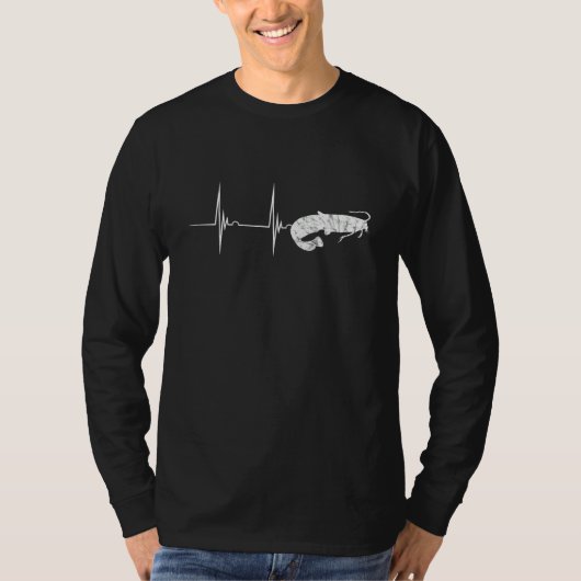 ヒメハナマズ魚釣り心拍EkgパルスフィッシュC Tシャツ (正面)