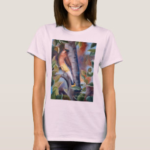 ヒメレンジャクの女性Tシャツ Tシャツ