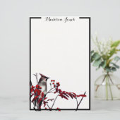 ヒメレンジャク 便箋 (スタンド正面)