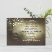 ヒモ付き素朴な結婚式招待状 招待状 (スタンド正面)