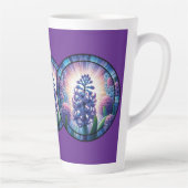 ヒヤシンスのステンドグラス カフェラテマグ (右)