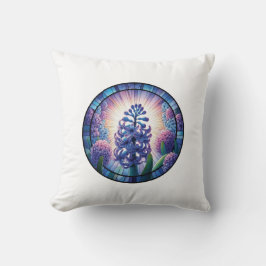 ヒヤシンスのステンドグラス クッション