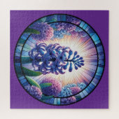 ヒヤシンスのステンドグラス ジグソーパズル (横)