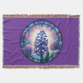 ヒヤシンスのステンドグラス スローブランケット