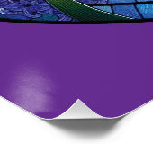 ヒヤシンスのステンドグラス ポスター (コーナー)