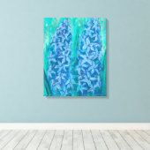 ヒヤシンスの花イースターギフト絵画フローラ キャンバスプリント (インサイチュ (ウッドフロア))