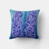 ヒヤシンスの花イースターギフト絵画フローラ クッション (裏面)