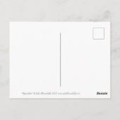 ヒヤシンスの花イースターギフト絵画フローラ ポストカード (裏面)